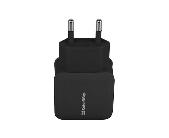 Зарядное устройство ColorWay 1USB 1A black (CW-CHS001-BK), изображение 3 Зарядное устройство ColorWay 1USB 1A black (CW-CHS001-BK), изображение 3