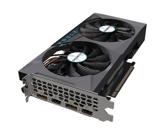 Видеокарта GIGABYTE GeForce RTX3060 12Gb EAGLE OC 2.0 LHR (GV-N3060EAGLE OC-12GD 2.0), изображение 4 Видеокарта GIGABYTE GeForce RTX3060 12Gb EAGLE OC 2.0 LHR (GV-N3060EAGLE OC-12GD 2.0), изображение 4