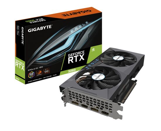 Відеокарта GIGABYTE GeForce RTX3060 12Gb EAGLE OC 2.0 LHR (GV-N3060EAGLE OC-12GD 2.0)