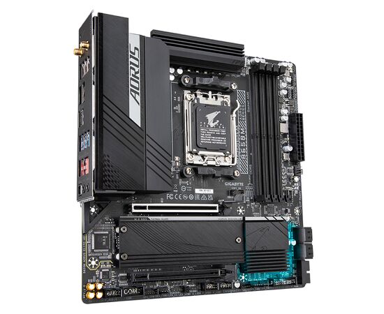 Материнская плата GIGABYTE B650M AORUS ELITE AX, изображение 2 Материнская плата GIGABYTE B650M AORUS ELITE AX, изображение 2