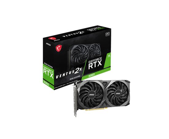 Відеокарта MSI GeForce RTX3060 8Gb VENTUS 2X OC (RTX 3060 VENTUS 2X 8G OC)