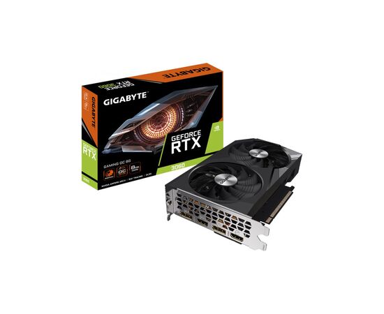 Видеокарта GIGABYTE GeForce RTX3060 8Gb GAMING OC (GV-N3060GAMING OC-8GD), изображение 2 Видеокарта GIGABYTE GeForce RTX3060 8Gb GAMING OC (GV-N3060GAMING OC-8GD), изображение 2