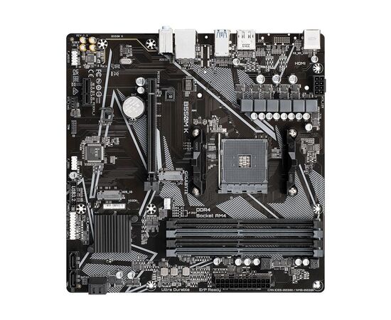 Материнская плата GIGABYTE B550M K, изображение 3 Материнская плата GIGABYTE B550M K, изображение 3