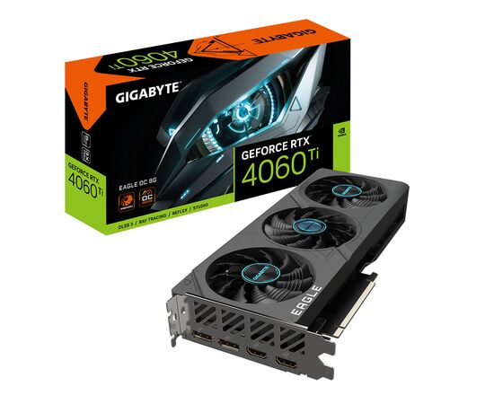 Видеокарта GIGABYTE GeForce RTX4060Ti 8Gb EAGLE OC (GV-N406TEAGLE OC-8GD), изображение 4 Видеокарта GIGABYTE GeForce RTX4060Ti 8Gb EAGLE OC (GV-N406TEAGLE OC-8GD), изображение 4