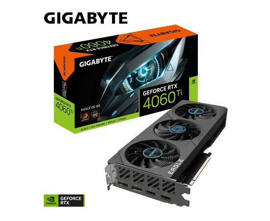 Видеокарта GIGABYTE GeForce RTX4060Ti 8Gb EAGLE OC (GV-N406TEAGLE OC-8GD), изображение 7 Видеокарта GIGABYTE GeForce RTX4060Ti 8Gb EAGLE OC (GV-N406TEAGLE OC-8GD), изображение 7