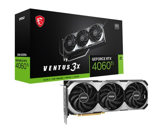 Відеокарта MSI GeForce RTX4060Ti 8Gb VENTUS 3X OC (RTX 4060 Ti VENTUS 3X 8G OC)