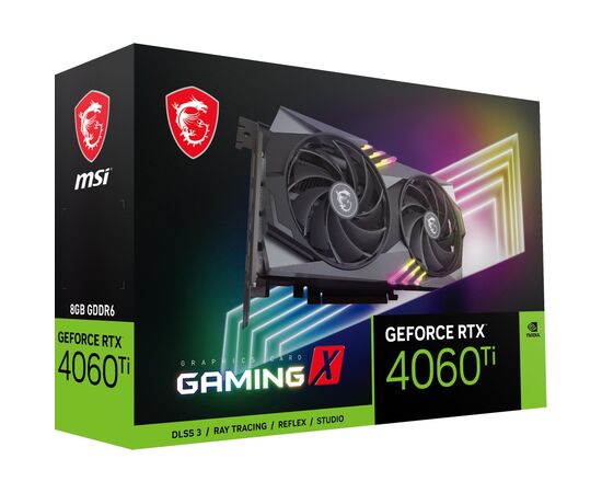 Видеокарта MSI GeForce RTX4060Ti 8Gb GAMING X (RTX 4060 Ti GAMING X 8G), изображение 9 Видеокарта MSI GeForce RTX4060Ti 8Gb GAMING X (RTX 4060 Ti GAMING X 8G), изображение 9
