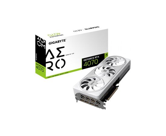Видеокарта GIGABYTE GeForce RTX4070 12Gb AERO OC (GV-N4070AERO OC-12GD), изображение 8 Видеокарта GIGABYTE GeForce RTX4070 12Gb AERO OC (GV-N4070AERO OC-12GD), изображение 8