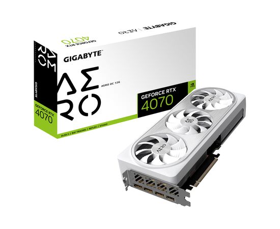 Видеокарта GIGABYTE GeForce RTX4070 12Gb AERO OC (GV-N4070AERO OC-12GD)