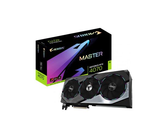 Видеокарта GIGABYTE GeForce RTX4070 12Gb AORUS MASTER (GV-N4070AORUS M-12GD), изображение 9 Видеокарта GIGABYTE GeForce RTX4070 12Gb AORUS MASTER (GV-N4070AORUS M-12GD), изображение 9