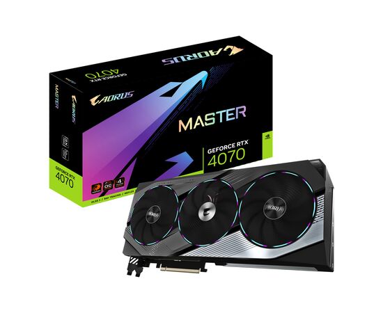 Видеокарта GIGABYTE GeForce RTX4070 12Gb AORUS MASTER (GV-N4070AORUS M-12GD)