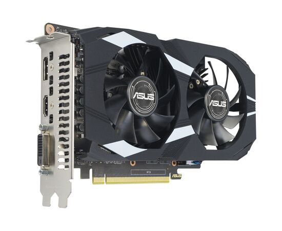 Видеокарта ASUS GeForce GTX1650 4096Mb DUAL OC D6 P EVO (DUAL-GTX1650-O4GD6-P-EVO), изображение 3 Видеокарта ASUS GeForce GTX1650 4096Mb DUAL OC D6 P EVO (DUAL-GTX1650-O4GD6-P-EVO), изображение 3