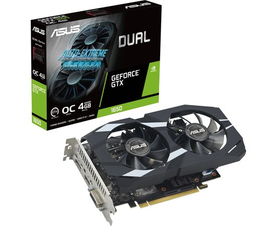 Видеокарта ASUS GeForce GTX1650 4096Mb DUAL OC D6 P EVO (DUAL-GTX1650-O4GD6-P-EVO)