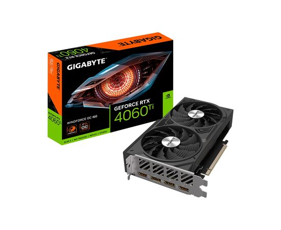Відеокарта GIGABYTE GeForce RTX4060Ti 16Gb WINDFORCE OC (GV-N406TWF2OC-16GD)