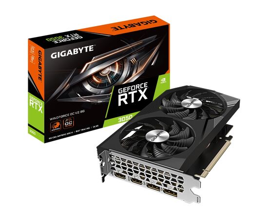 Відеокарта GIGABYTE GeForce RTX3050 8Gb WINDFORCE OC V2 (GV-N3050WF2OCV2-8GD)