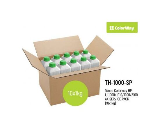 Тонер HP LJ1000/1010/1200/2100/AX SERVICE PACK (10x1kg) ColorWay (TH-1000-SP)