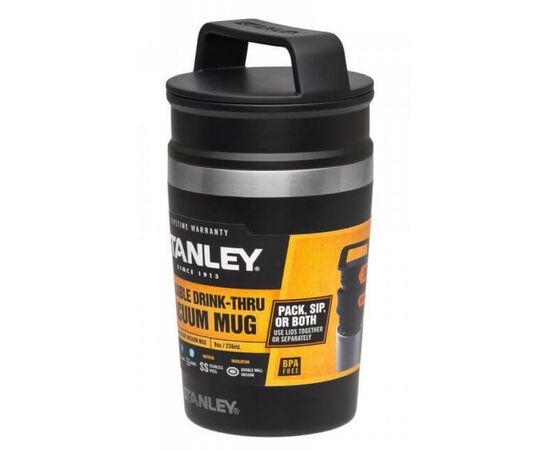 Термочашка Stanley Shortstack Travel 230 мл Matte Black (6939236382632)