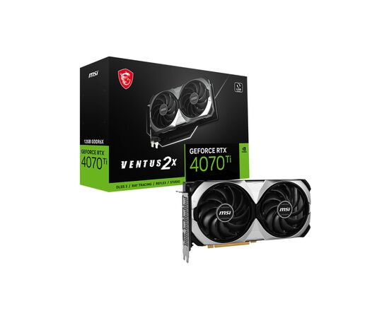 Видеокарта MSI GeForce RTX4070Ti 12Gb VENTUS 2X (RTX 4070 Ti VENTUS 2X 12G), изображение 2 Видеокарта MSI GeForce RTX4070Ti 12Gb VENTUS 2X (RTX 4070 Ti VENTUS 2X 12G), изображение 2