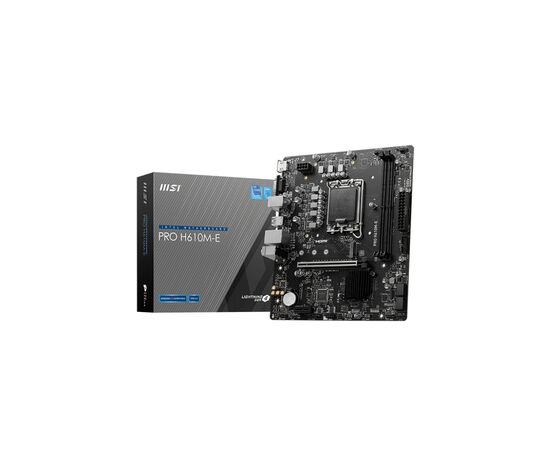 Материнська плата MSI PRO H610M-E, зображення 2 Материнська плата MSI PRO H610M-E, зображення 2