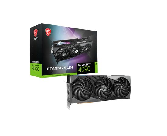 Видеокарта MSI GeForce RTX4090 24GB GAMING SLIM TRIO (RTX 4090 GAMING SLIM 24G), изображение 2 Видеокарта MSI GeForce RTX4090 24GB GAMING SLIM TRIO (RTX 4090 GAMING SLIM 24G), изображение 2