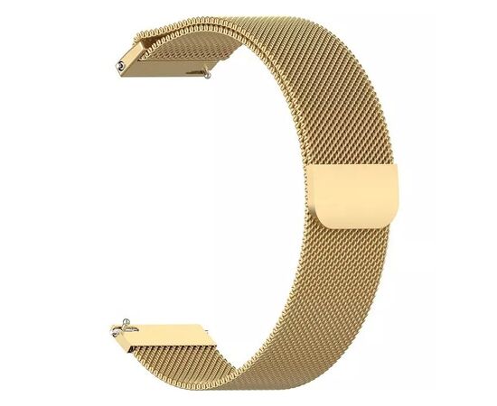Ремінець до смарт-годинника BeCover Milanese Style для Samsung Galaxy (20mm)/Watch 5/ Watch 4.../Gear S2 Classic/Gear Sport Gold (707674)