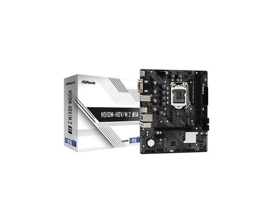 Материнская плата ASRock H510M-HDV/M.2 SE, изображение 2 Материнская плата ASRock H510M-HDV/M.2 SE, изображение 2