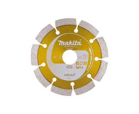 Круг відрізний Makita алмазний NEBULA по бетону сегментний 125х22,23 мм, сухий різ (B-53992)
