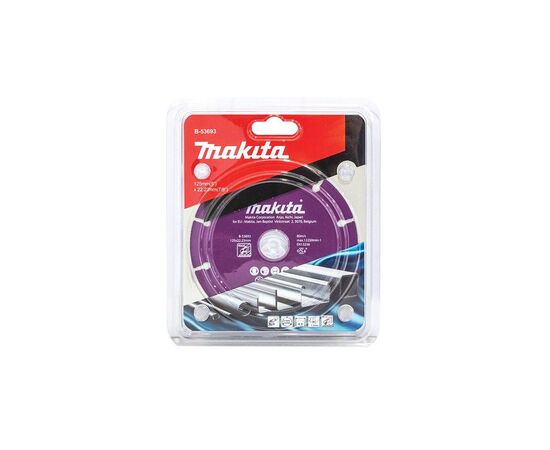Круг отрезной Makita алмазный SPECIALIZED по металлу сегментный 125х22,23x1,3 мм (B-53693), изображение 2 Круг отрезной Makita алмазный SPECIALIZED по металлу сегментный 125х22,23x1,3 мм (B-53693), изображение 2