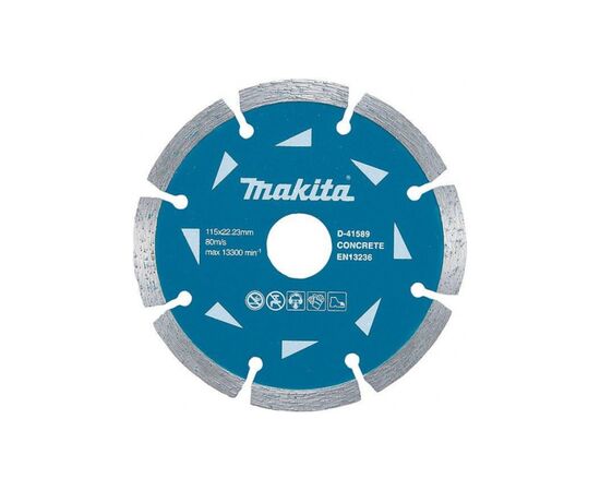 Круг відрізний Makita алмазний по бетону сегментний 125х22.23 мм (D-41595)