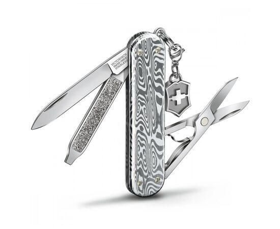 Ніж Victorinox Classic SD Brilliant Damast + брелок-лого (0.6221.34), зображення 2