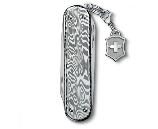 Ніж Victorinox Classic SD Brilliant Damast + брелок-лого (0.6221.34), зображення 3