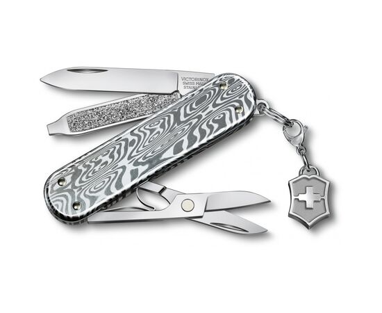 Ніж Victorinox Classic SD Brilliant Damast + брелок-лого (0.6221.34)