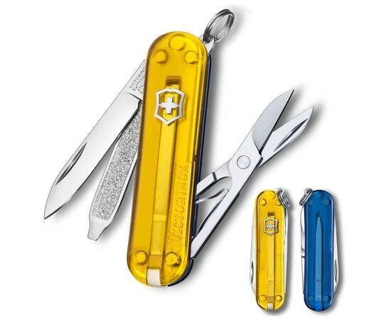 Нож Victorinox Classic SD Ukraine Жовто-синій (0.6223.T81G.T2), изображение 2