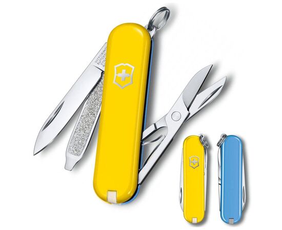 Нож Victorinox Classic SD Ukraine Жовто-блакитний (0.6223.8G.28), изображение 2