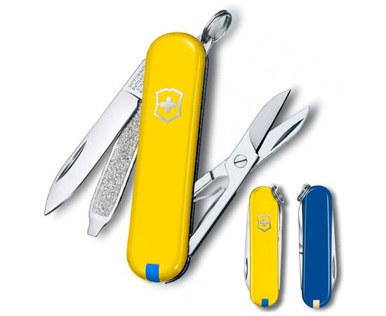 Нож Victorinox Classic SD Ukraine Жовто-синій (0.6223.8G.2), изображение 2