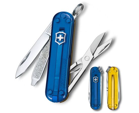 Ніж Victorinox Classic SD Ukraine Жовто-синій (0.6223.T2G.T81), зображення 2 Ніж Victorinox Classic SD Ukraine Жовто-синій (0.6223.T2G.T81), зображення 2