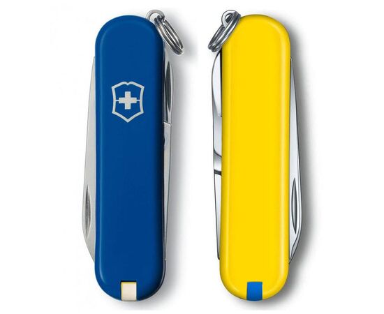 Ніж Victorinox Classic SD Ukraine Синьо-жовтий (0.6223.2.8), зображення 6 Ніж Victorinox Classic SD Ukraine Синьо-жовтий (0.6223.2.8), зображення 6