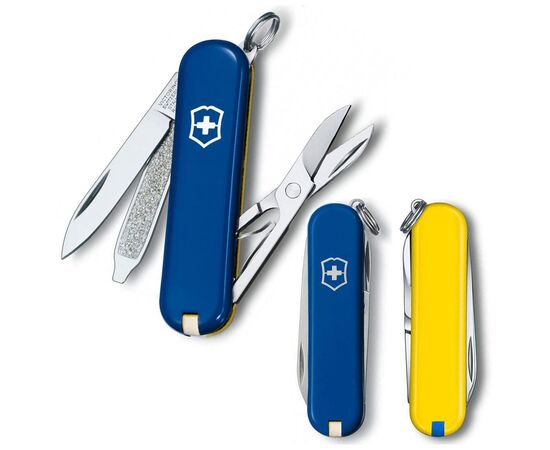 Нож Victorinox Classic SD Ukraine Синьо-жовтий (0.6223.2.8)
