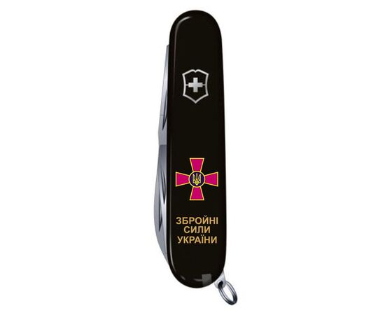 Нож Victorinox Climber Army Чорний Емблема ЗСУ + Напис ЗСУ (1.3703.3_W1011u), изображение 5 Нож Victorinox Climber Army Чорний Емблема ЗСУ + Напис ЗСУ (1.3703.3_W1011u), изображение 5