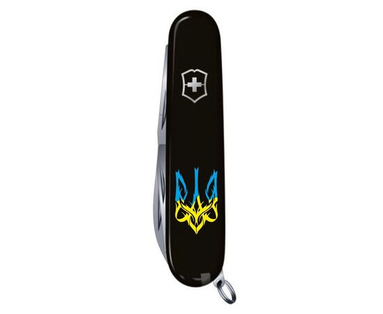 Нож Victorinox Spartan Ukraine 91 мм Чорний Тризуб готичний синьо-жовтий (1.3603.3_T0636u), изображение 4 Нож Victorinox Spartan Ukraine 91 мм Чорний Тризуб готичний синьо-жовтий (1.3603.3_T0636u), изображение 4