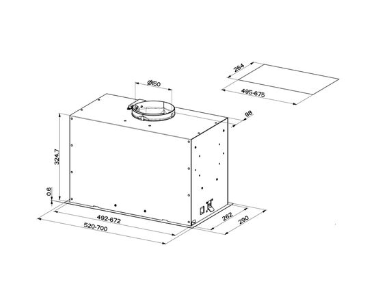 Вытяжка кухонная Faber Inka Lux Premium Bk Matt A52 Kl (305.0658.608), изображение 3 Вытяжка кухонная Faber Inka Lux Premium Bk Matt A52 Kl (305.0658.608), изображение 3