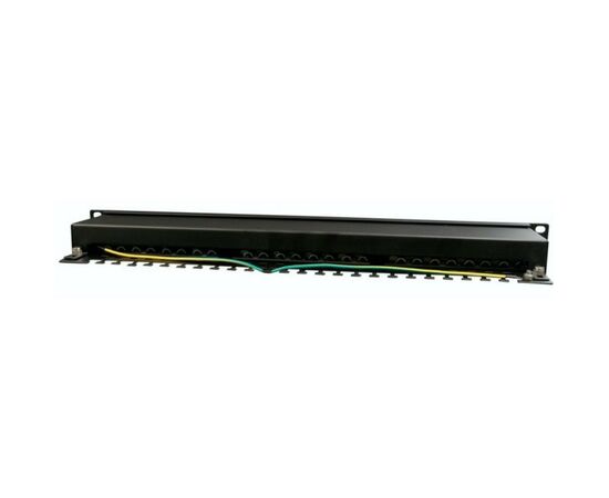 Патч-панель 19" 24xRJ-45 FTP cat.5е, 1U, тип 110 Cablexpert (NPP-C524-002), зображення 2 Патч-панель 19" 24xRJ-45 FTP cat.5е, 1U, тип 110 Cablexpert (NPP-C524-002), зображення 2