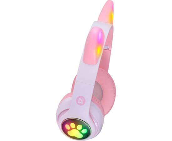 Наушники Defender FreeMotion B585 Bluetooth LED Pink (63585), изображение 6 Наушники Defender FreeMotion B585 Bluetooth LED Pink (63585), изображение 6
