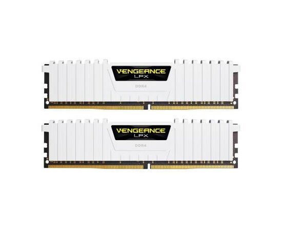 Модуль памяти для компьютера DDR4 16GB (2x8GB) 3000 MHz LPX White Corsair (CMK16GX4M2B3000C15W)