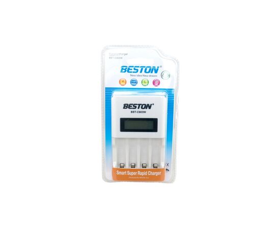 Зарядное устройство для аккумуляторов Beston BST-C903W 4slots for AA/AAA, Ni-MH/Ni-CD (AAB1850), изображение 8 Зарядное устройство для аккумуляторов Beston BST-C903W 4slots for AA/AAA, Ni-MH/Ni-CD (AAB1850), изображение 8