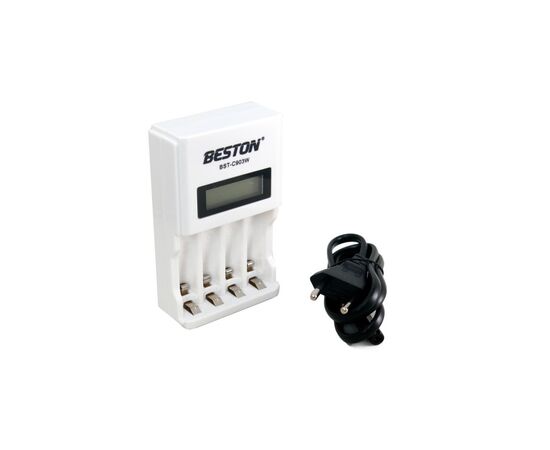 Зарядний пристрій для акумуляторів Beston BST-C903W 4slots for AA/AAA, Ni-MH/Ni-CD (AAB1850)