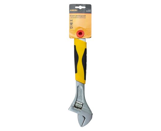 Ключ Sigma розвідний 300мм CrV (гум'яна рукоятка) (4101041), зображення 2 Ключ Sigma розвідний 300мм CrV (гум'яна рукоятка) (4101041), зображення 2