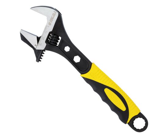 Ключ Sigma разводной с переставной губкой 250мм, 0-35мм CrV (TPR) (4100931), изображение 2 Ключ Sigma разводной с переставной губкой 250мм, 0-35мм CrV (TPR) (4100931), изображение 2