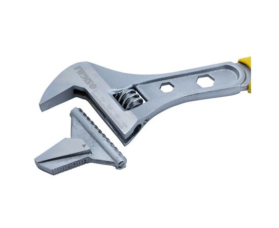 Ключ Sigma розвідний з переставною губкою 300мм, 0-41мм CrV (TPR) (4100941), зображення 3 Ключ Sigma розвідний з переставною губкою 300мм, 0-41мм CrV (TPR) (4100941), зображення 3