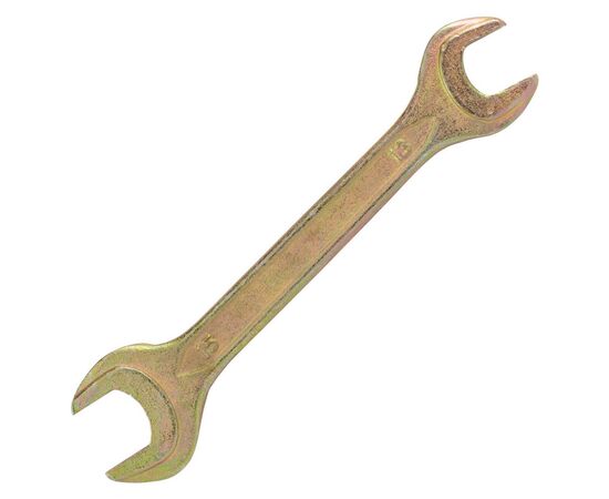 Ключ Sigma ріжковий 13x15мм жовтий цинк (6025151), зображення 2 Ключ Sigma ріжковий 13x15мм жовтий цинк (6025151), зображення 2